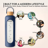 Borosilicate Glass Water Bottle 1000ml with Silicone Sleeve