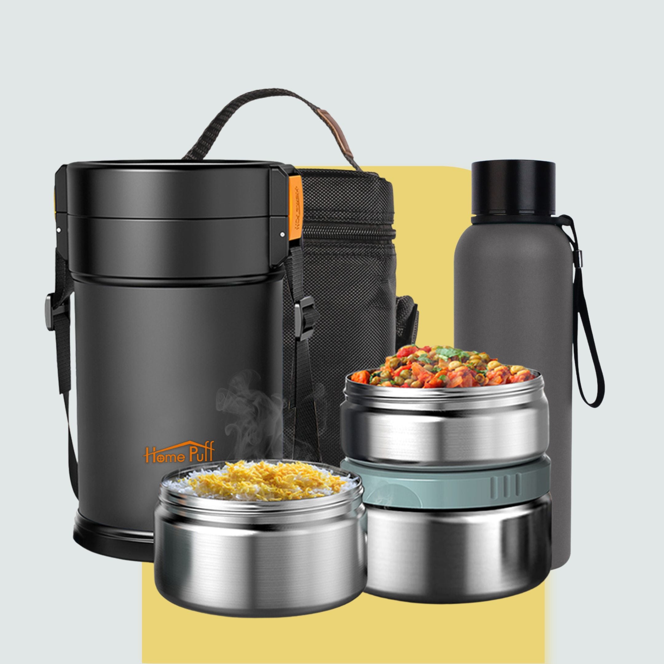Ultimate Office Set- Insulated Lunch Box And Bottle
