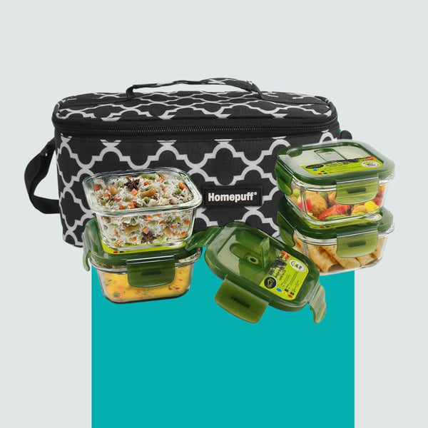 PURE Collection Glass Lunch Box, Typhoon