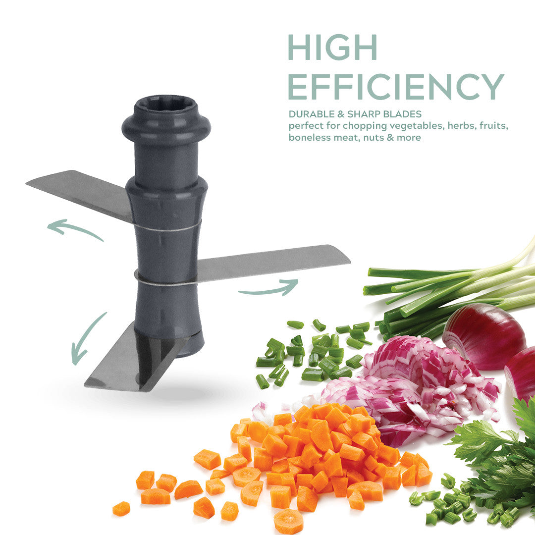 Push Chopper 550 ML, 3 Blades