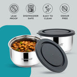Steel Lunch Box, Set of 2 X 325ml