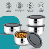 Steel Lunch Box- Set of 4 (2 X 325ml + 2 X 225ml)