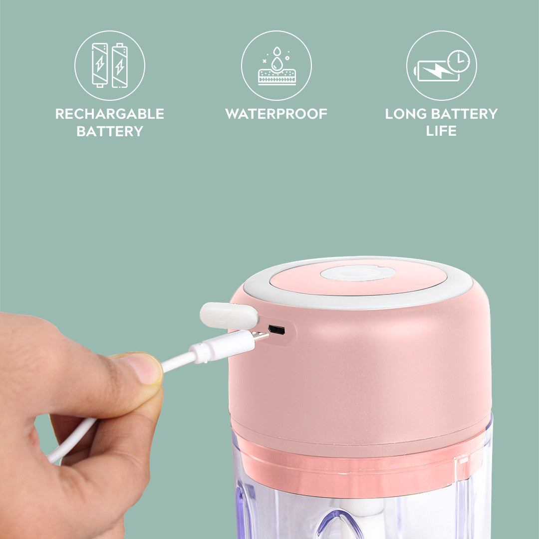 Electric Chopper 250 ML - 3 Blades- Pink