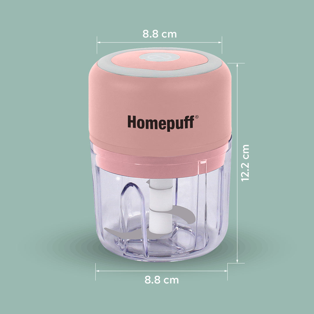 Electric Chopper 250 ML - 3 Blades- Pink