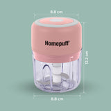 Electric Chopper 250 ML - 3 Blades- Pink