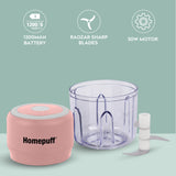 Electric Chopper 250 ML - 3 Blades- Pink