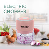 Electric Chopper 250 ML - 3 Blades- Pink