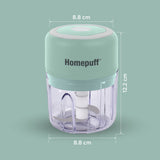 Electric Chopper 250 ML - 3 Blades- Green