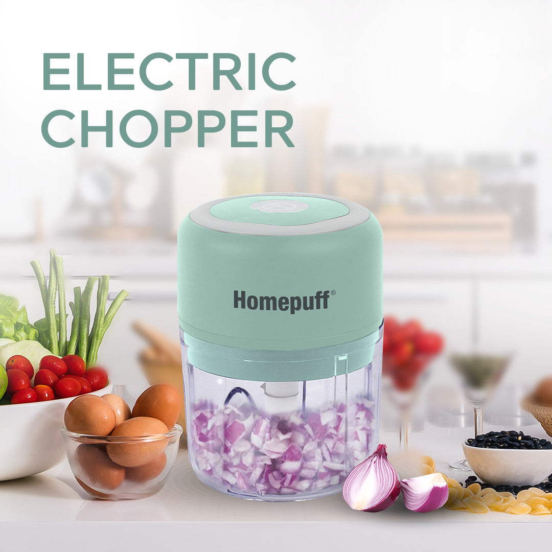 Electric Chopper 250 ML - 3 Blades- Green