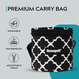 Steel Lunch Box- Set of 2, with Bag- Black