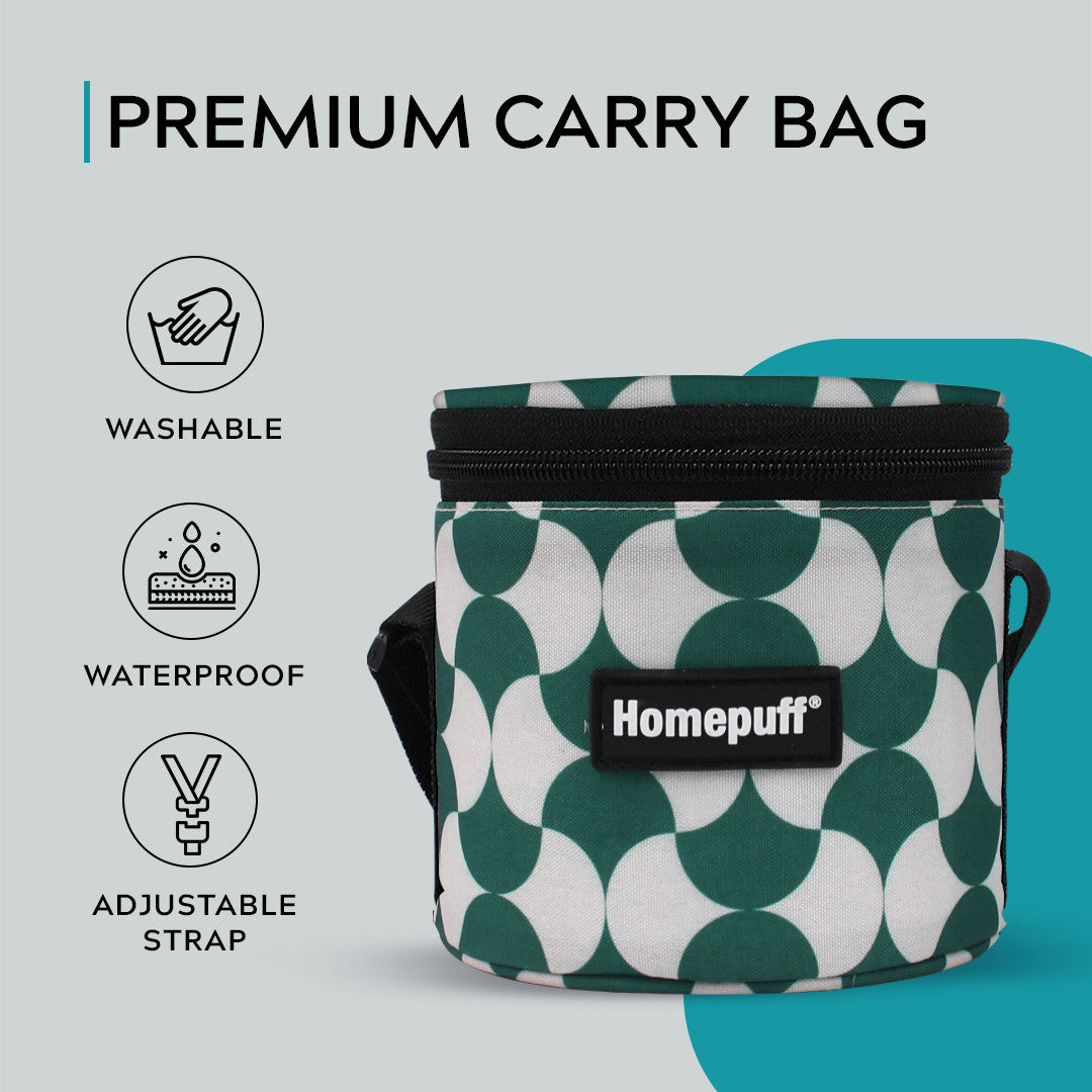 Steel Lunch Box- Set of 2, with Bag - Teal