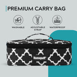 Steel Lunch Box- Set of 2, with Bag- Black