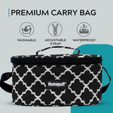 Steel Lunch Box- Set of 4, with Bag- Black