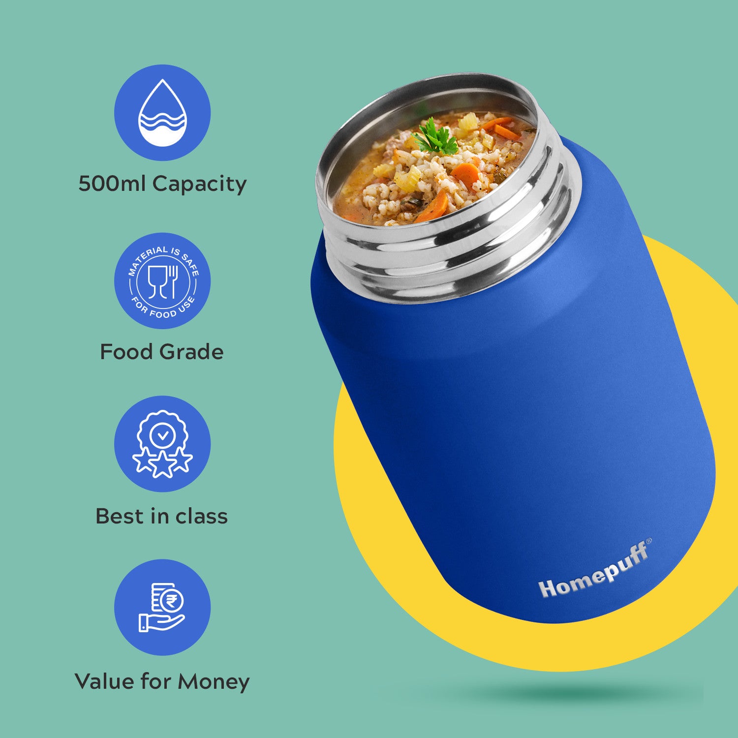 Food Jar - 350-GRY