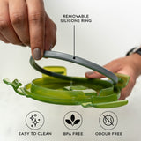 Glass Lunch Box- Set of 3- ROUND - 400 ML (Black)