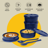 Steel Lunch Box, Set of 4