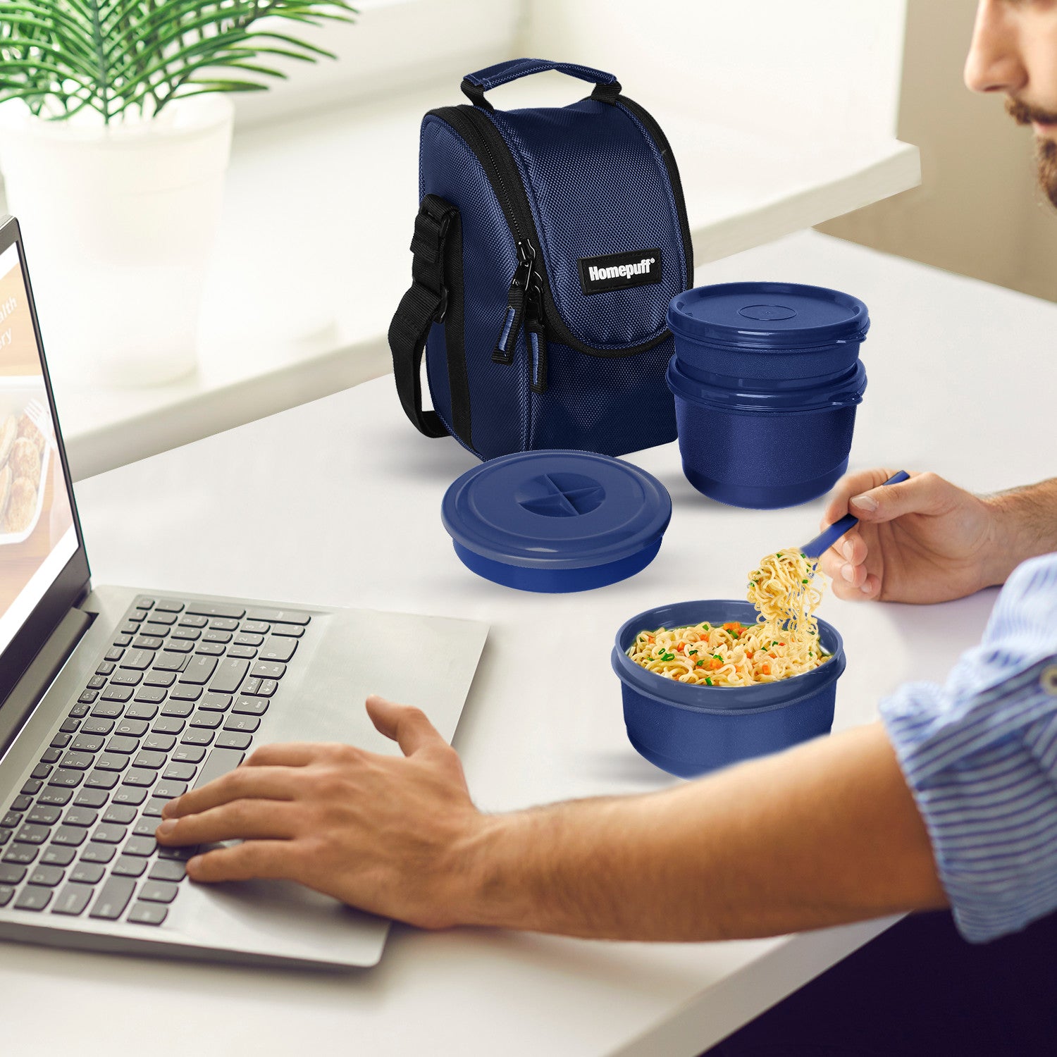 Steel Lunch Box, Set of 4