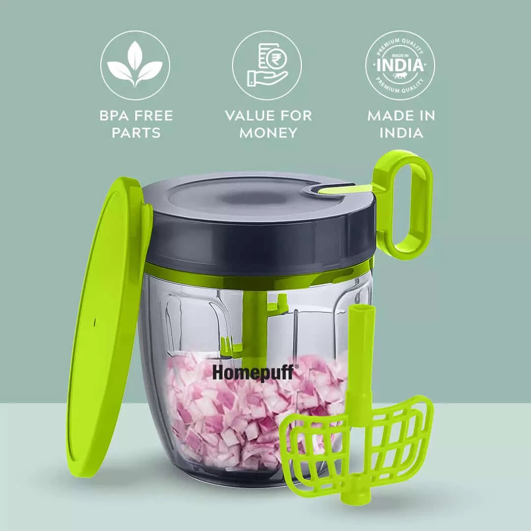 Chopper 1000ML 5 Blades with Whipper and Lid