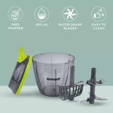 900Ml chopper with 6 blades and whipper