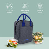 Lunch Bag grey Blue