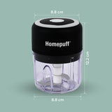Electric Chopper 250 ML - 3 Blades- Black