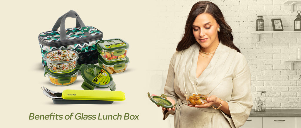 Lunch Box - Buy Airtight Glass Lunch Box Online in India |Nestasia