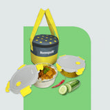 Borosilicate Glass Lunch Box 2 pcs 420 ml with Carry Bag – Airtight & Leakproof