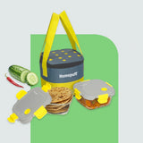 Borosilicate Glass Lunch Box 2 pcs 320 ml with Carry Bag – Airtight & Leakproof