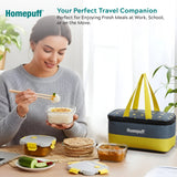 Borosilicate Glass Lunch Box 4 pcs 320 ml with Carry Bag – Snap Lock & Airtight