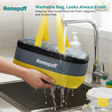 Borosilicate Glass Lunch Box 4 pcs 320 ml with Carry Bag – Snap Lock & Airtight