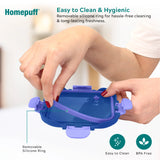 Borosilicate Glass Lunch Box Set (3 x 320ml) with Snap Lock Airtight Leakproof Lids & Washable Carry Bag