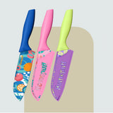 Knife Set for Kitchen – 3-Piece Stainless Steel with Covers