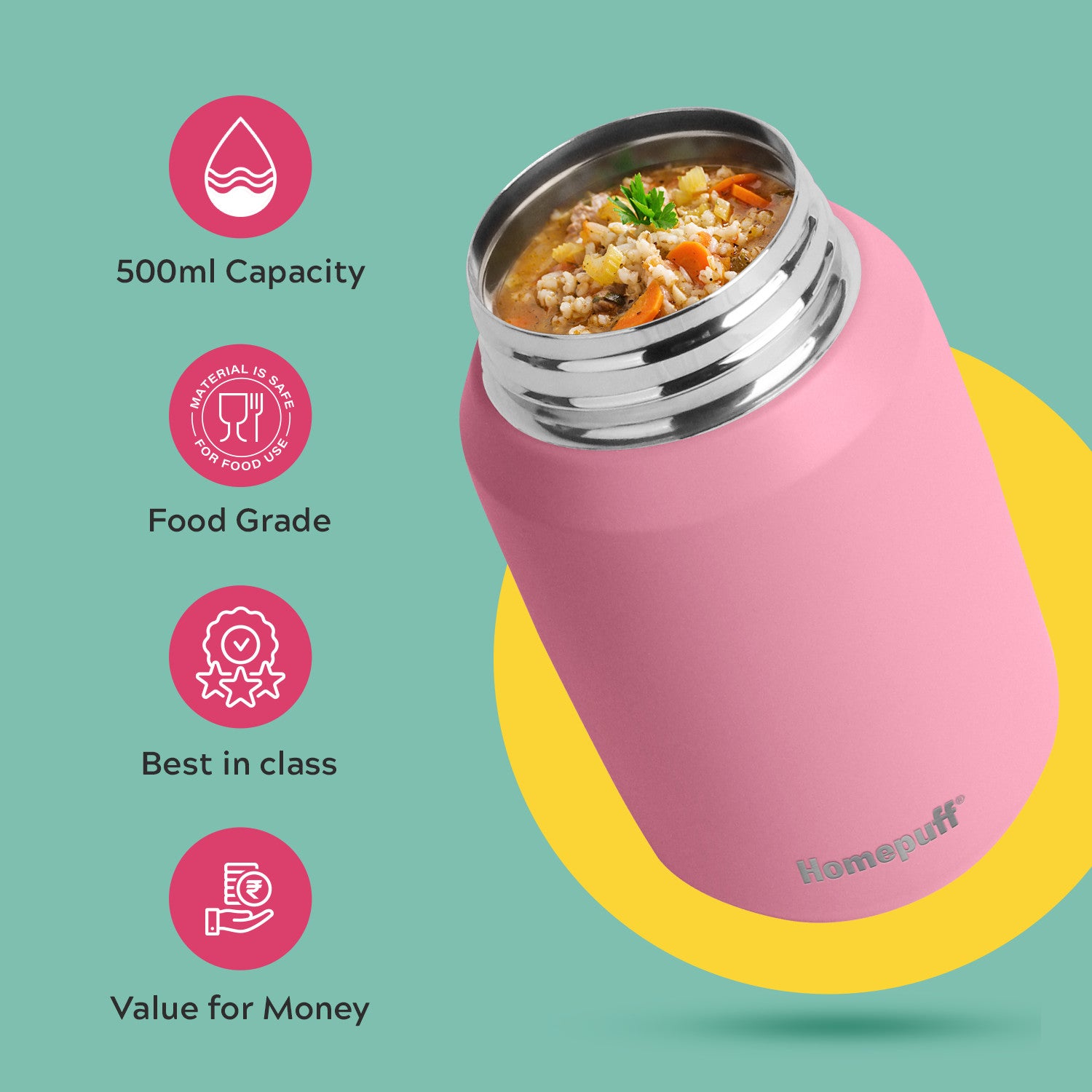 Food Jar - 350-GRY