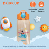 Rio Kids Water Bottle, 550ml, Orange