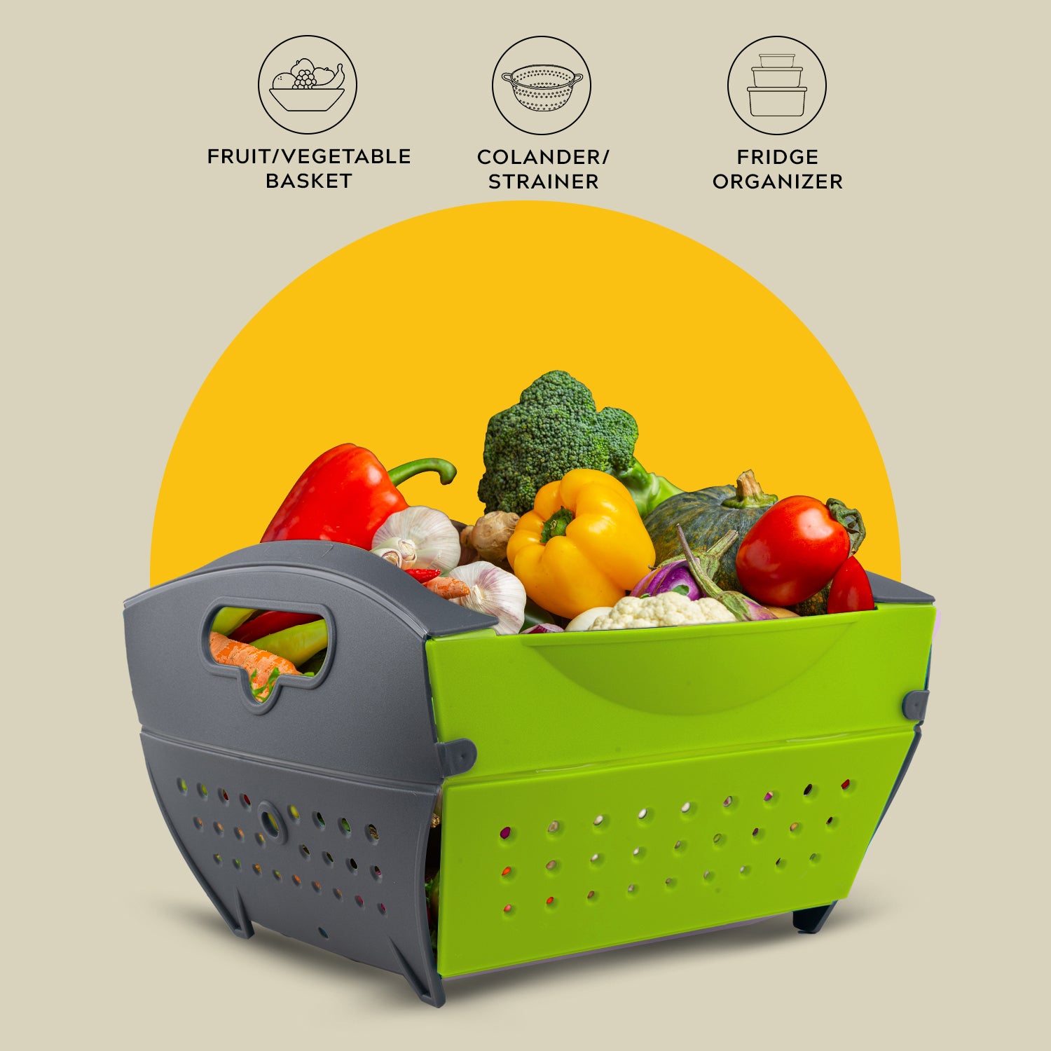 Collapsible Fruits & Vegetable Basket