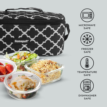 Freezer Lunch Box Container 1.3L Reusable Salad Lunch Containers