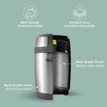 Stainless Steel Insulated Food Jar 480 ML, Keeps food hot