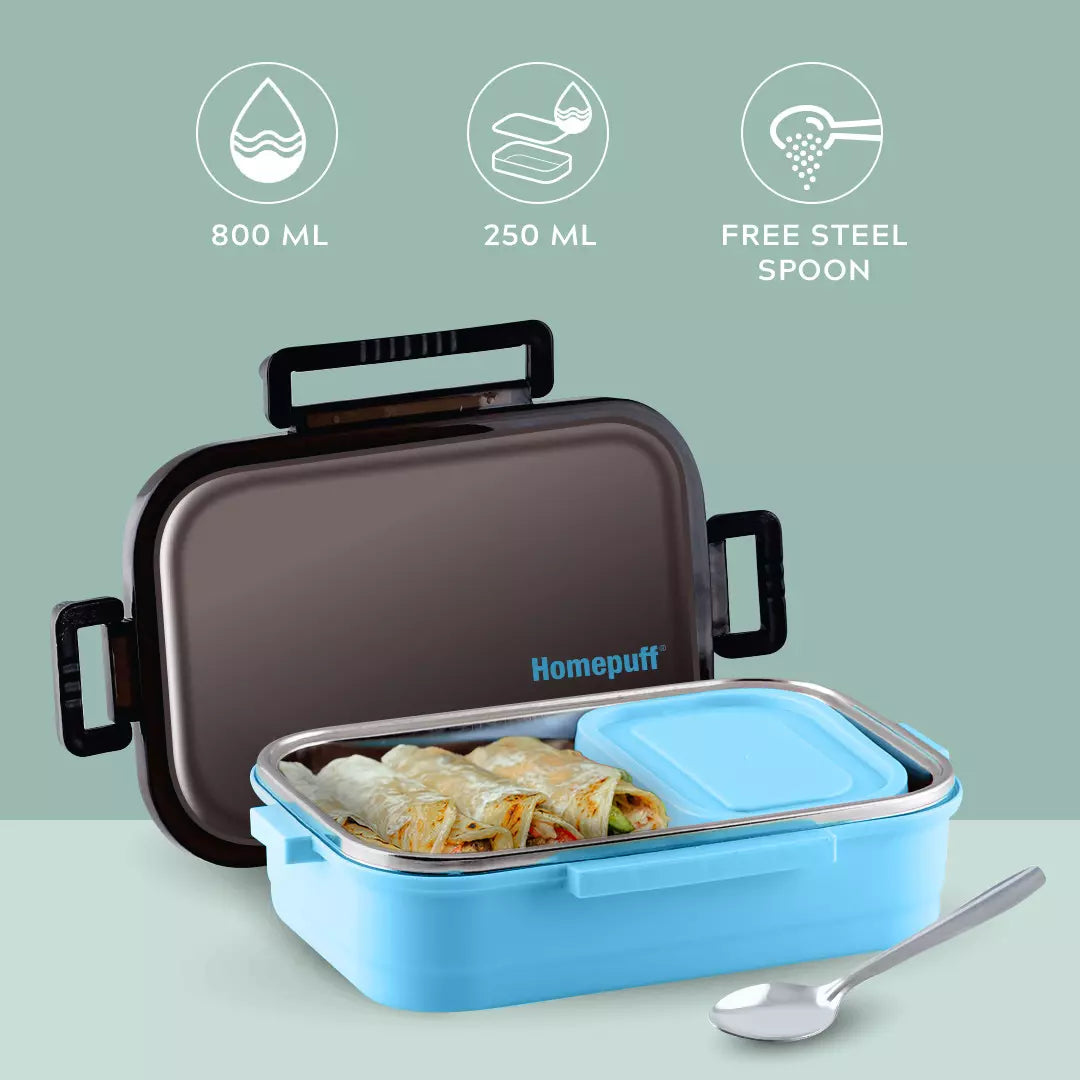 Carry Fresh Insulated Lunch Box Set of 2, (180+180ml), Flat Medium –  MyBorosil