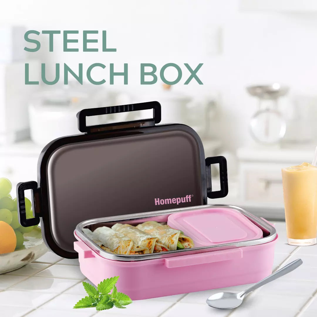 Fab Innovations Lunch Box for Kids – 3 Compartment Insulated Lunch