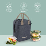 lunch bags grey
